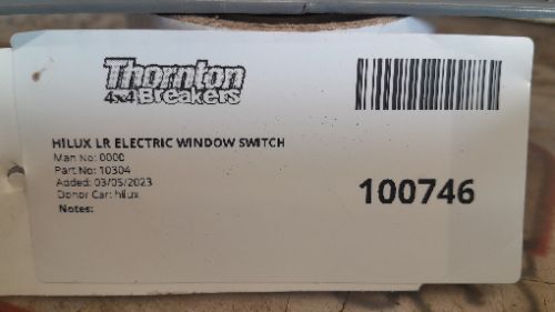 HILUX LR ELECTRIC WINDOW SWITCH