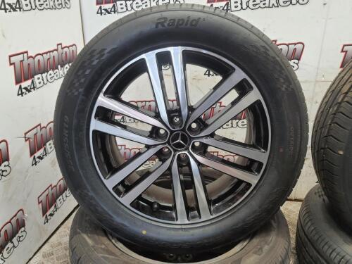 MERCEDES X-CLASS ALLOY WHEEL SET 19" WITH TYRES 255/55R19 17-21